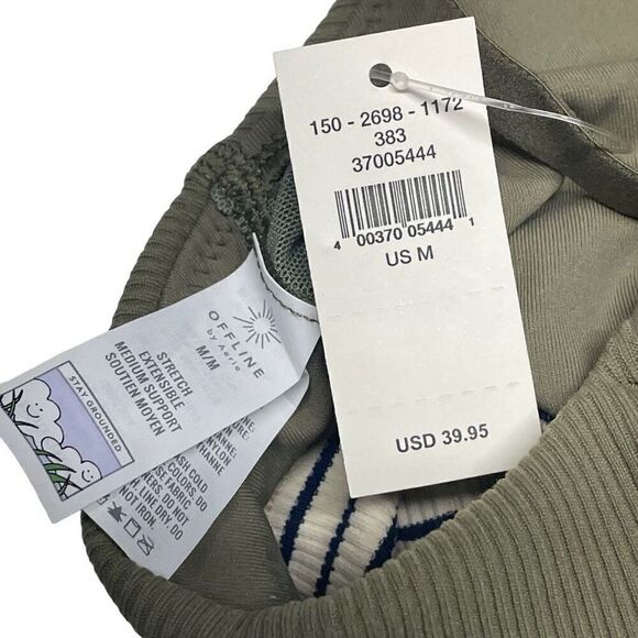Aerie Sage Green Offline Ribbed Scoop Sports Bra - Picture 6 of 8